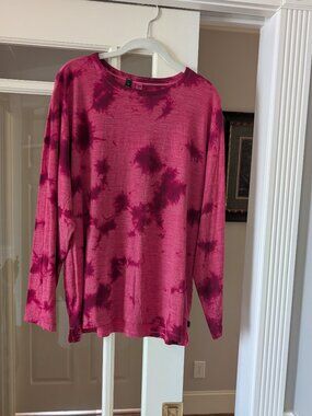 Lululemon LAB Wool Blend All Yours Long Sleeve (Mimic Tie Dye Pink Dragonfruit)